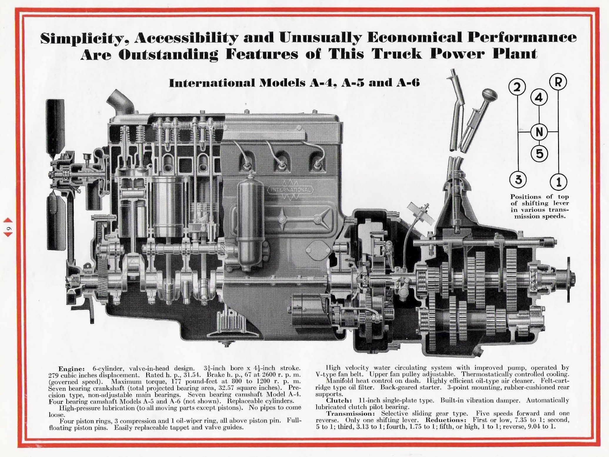 1931 International Specifications Sheet Page 17
